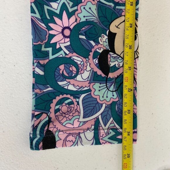 ✨2/$20✨ LulaRoe Minne Mouse Disney Legging Tall Curvy Floral‎ Muticolor - Picture 9 of 9
